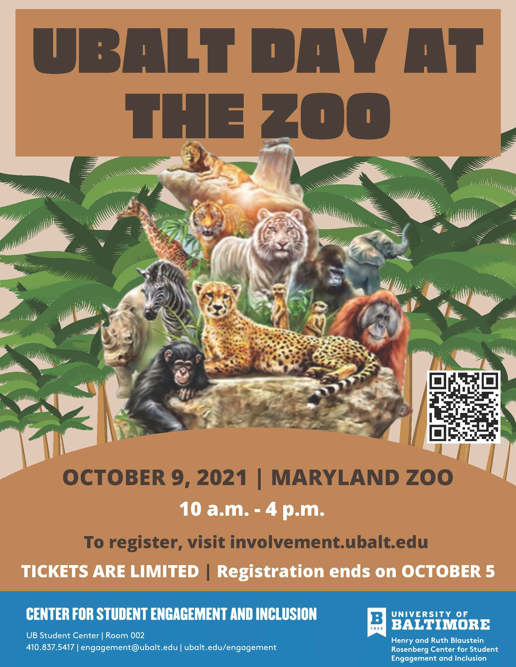 UBalt Day at Zoo sponsored by CSEI and SEB